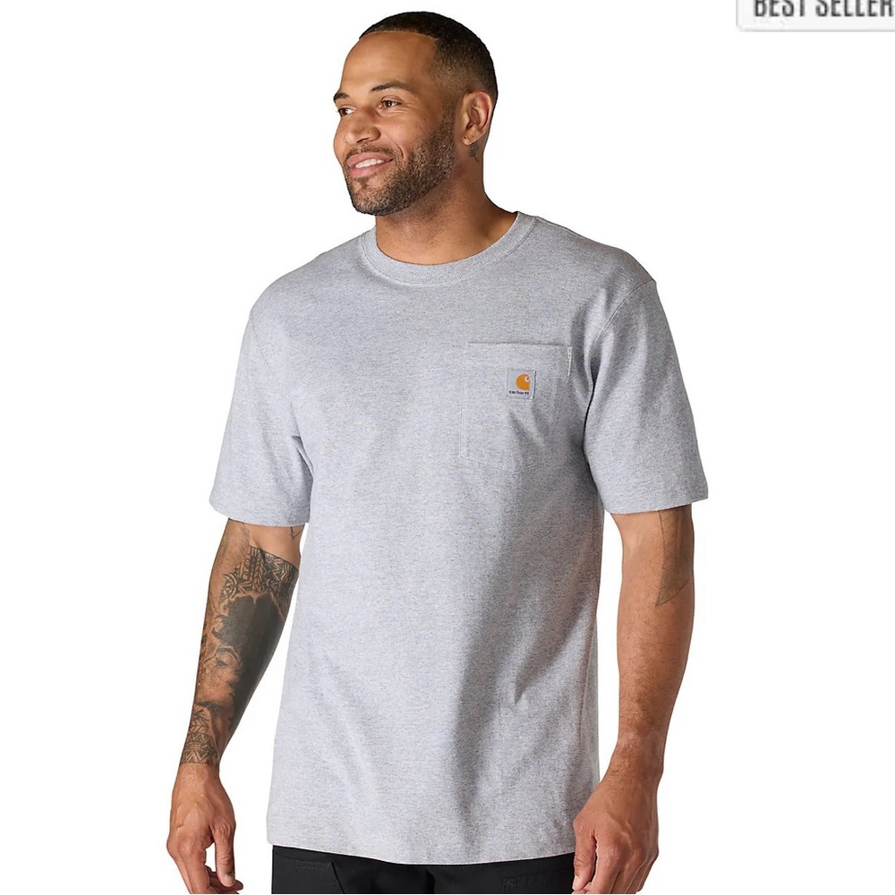 Carhartt Men's Heather Gray Short Sleeve Tee